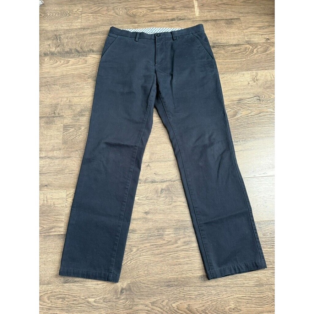 EUC Men‎ Banana Republic Kentfield Pant blue chino blue cotton sz 33x32 (30.5)